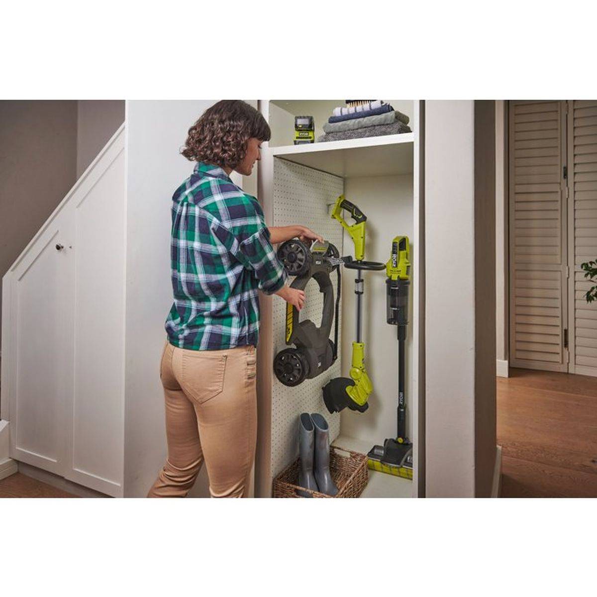 Ryobi - Tondeuse 3 en 1 RYOBI - RY18LMC30A-0 - 18V One+ - coupe 30 cm - Sans batterie ni chargeur - Image 4