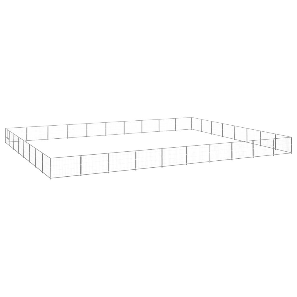 Vidaxl - Chenil Argenté 80 m² Acier vidaXL 3082192 - Image 2