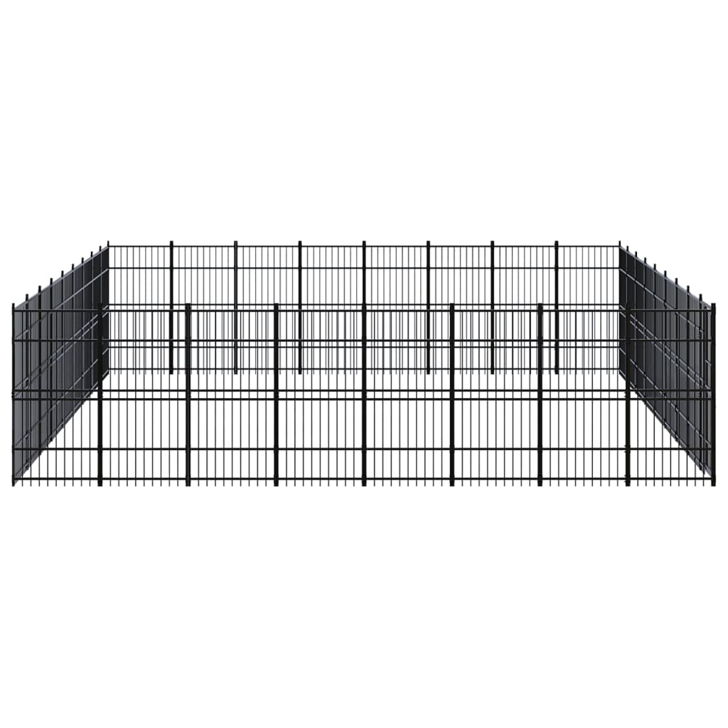 Vidaxl - Chenil D'Extérieur Pour Chiens Acier 66,36 M² - vidaXL - Image 3