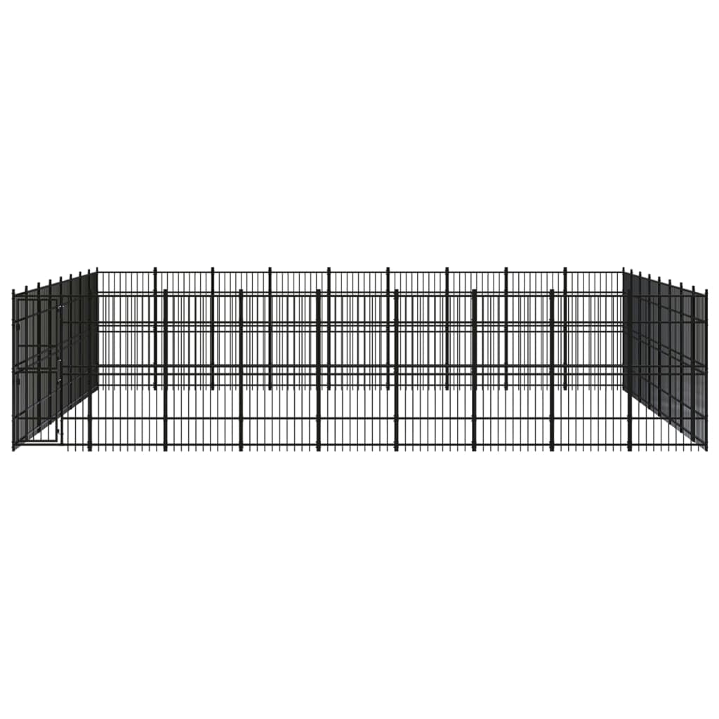 Vidaxl - Chenil D'Extérieur Pour Chiens Acier 66,36 M² - vidaXL - Image 1