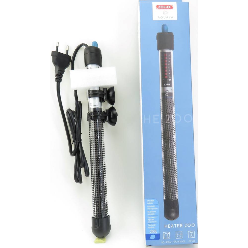 Zolux - Chauffage d'aquarium heater 200 zolux 200 W longueur 32 cm - Image 1