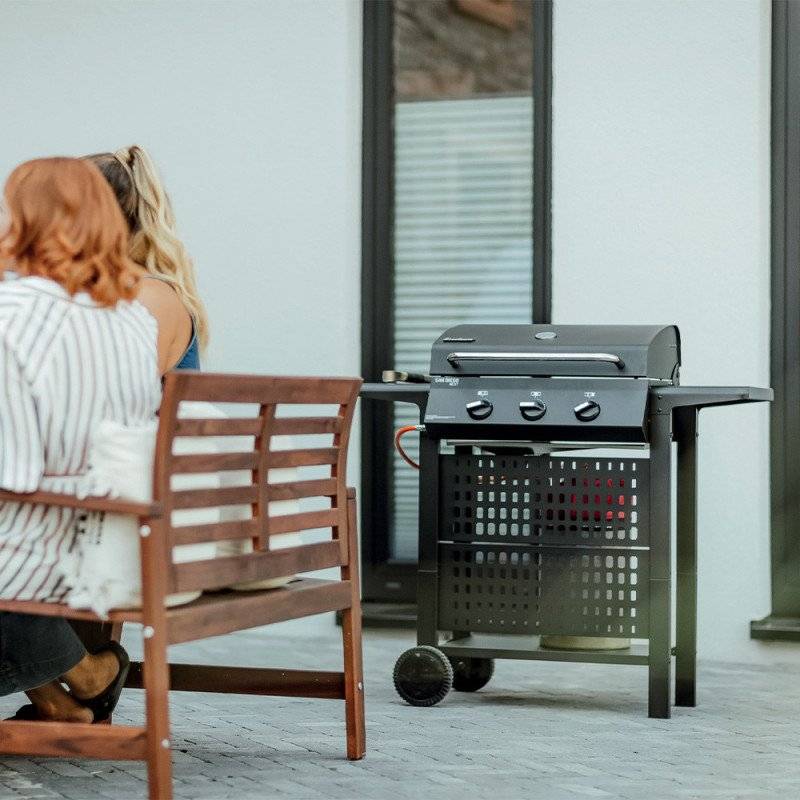 Barbecue gaz San Diego Next 3 - ENDERS - 3 brûleurs Inox - Surface de cuisson 50,5 x 33 cm - Grille inox - Tablettes - 6,75 kW - Image 2