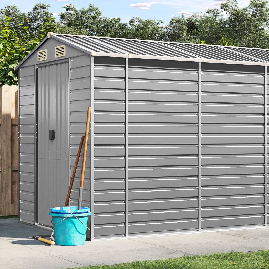Vidaxl - Abri de jardin gris clair 191 x 810 x 198 cm en acier galvanisé vidaXL 3188250