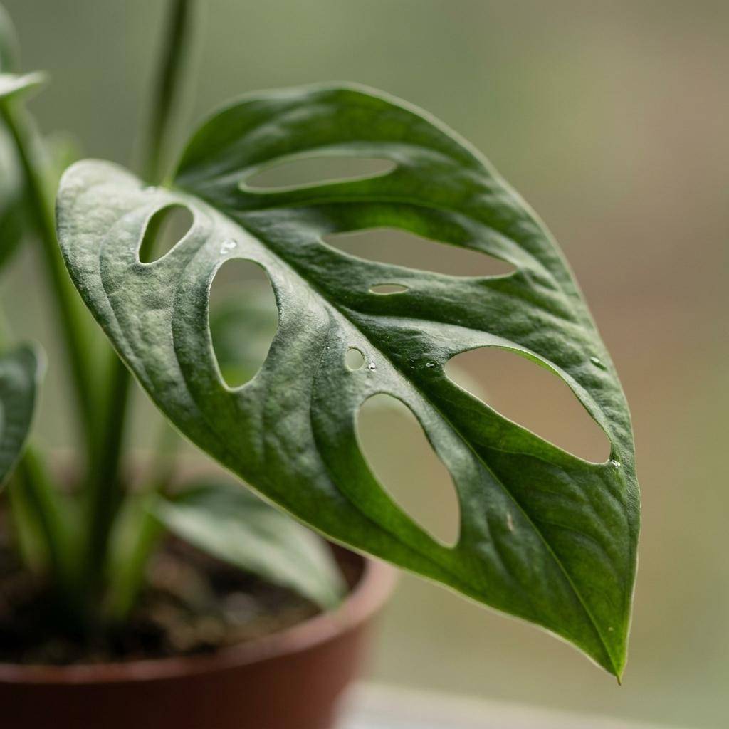 Monstera adansonii - avec pot blanc - Ø12cm - ↕25cm - Plantes d’intérieur - Image 4