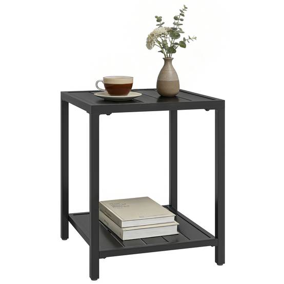 PANGIVO - Table basse de jardin acier noir 45 x 45 x 54 cm - PANGIVO - Image 1