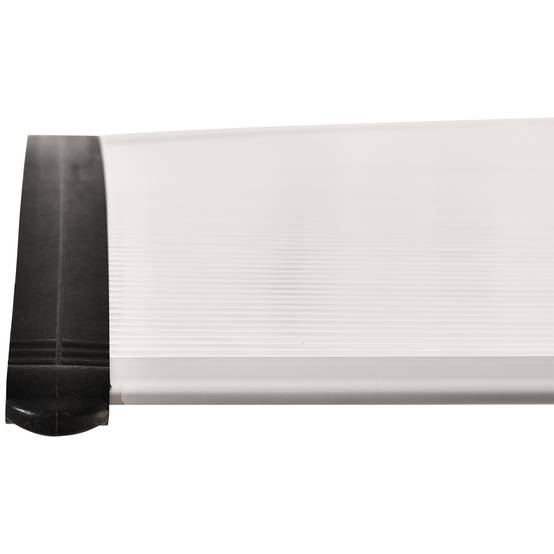 Auvent marquise porte polycarbonate extérieur protection pluie 75x120cm transparent - ComfortXL Outdoor Living - Image 10
