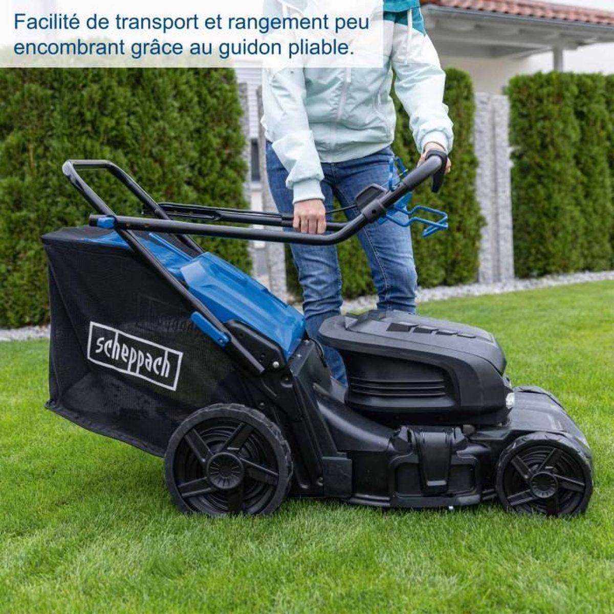 Scheppach - Tondeuse sans fil BC-MP470-X SET XL2x2 - coupe 73 cm - SCHEPPACH 20V IXES - avec batterie et chargeur - Image 4