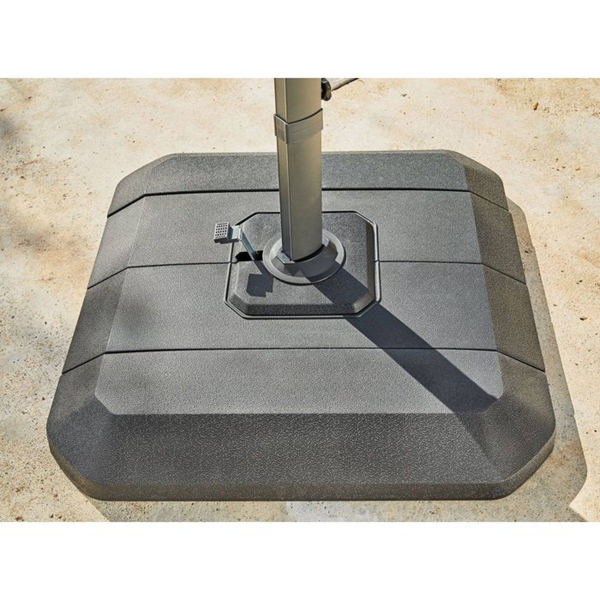 Proloisirs - Set d'ombrage complet (1 parasol déporté NH 3x3 + 1 housse + 1 lestage) - taupe PROLOISIRS - Image 3