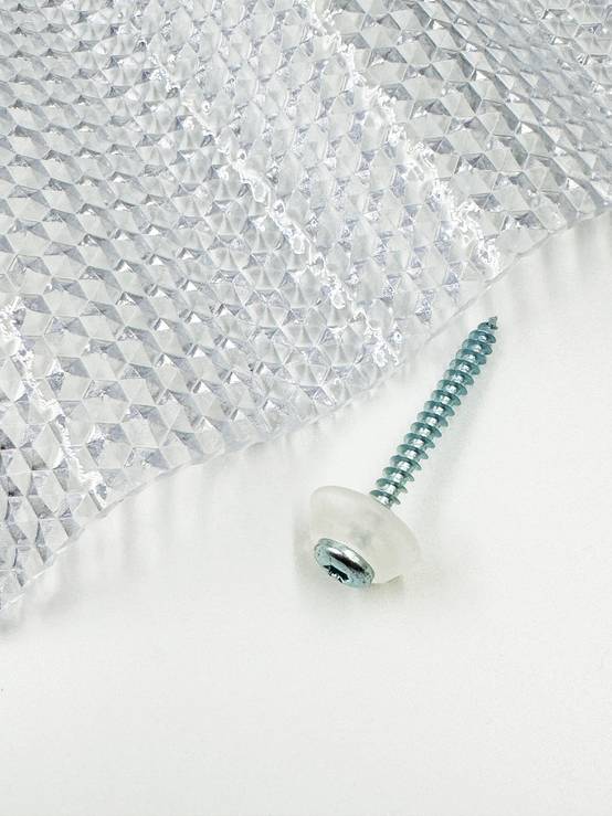 MK PC DIAMONDS rondelle d'étanchéité transparente pour vis, pour revêtement en polycarbonate, 50 pièces - Image 2