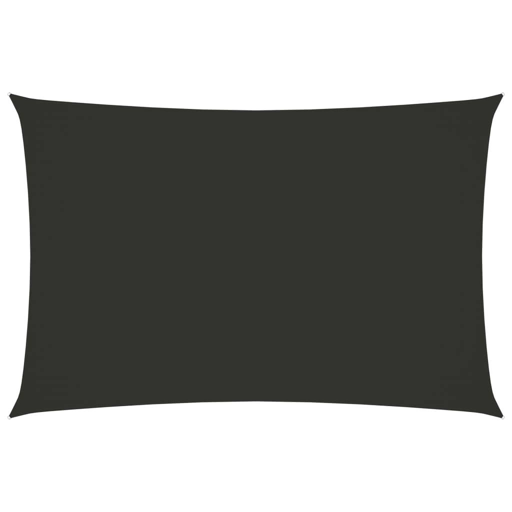 Helloshop26 - Voile d'ombrage parasol tissu oxford rectangulaire 6 x 8 m anthracite - Image 1