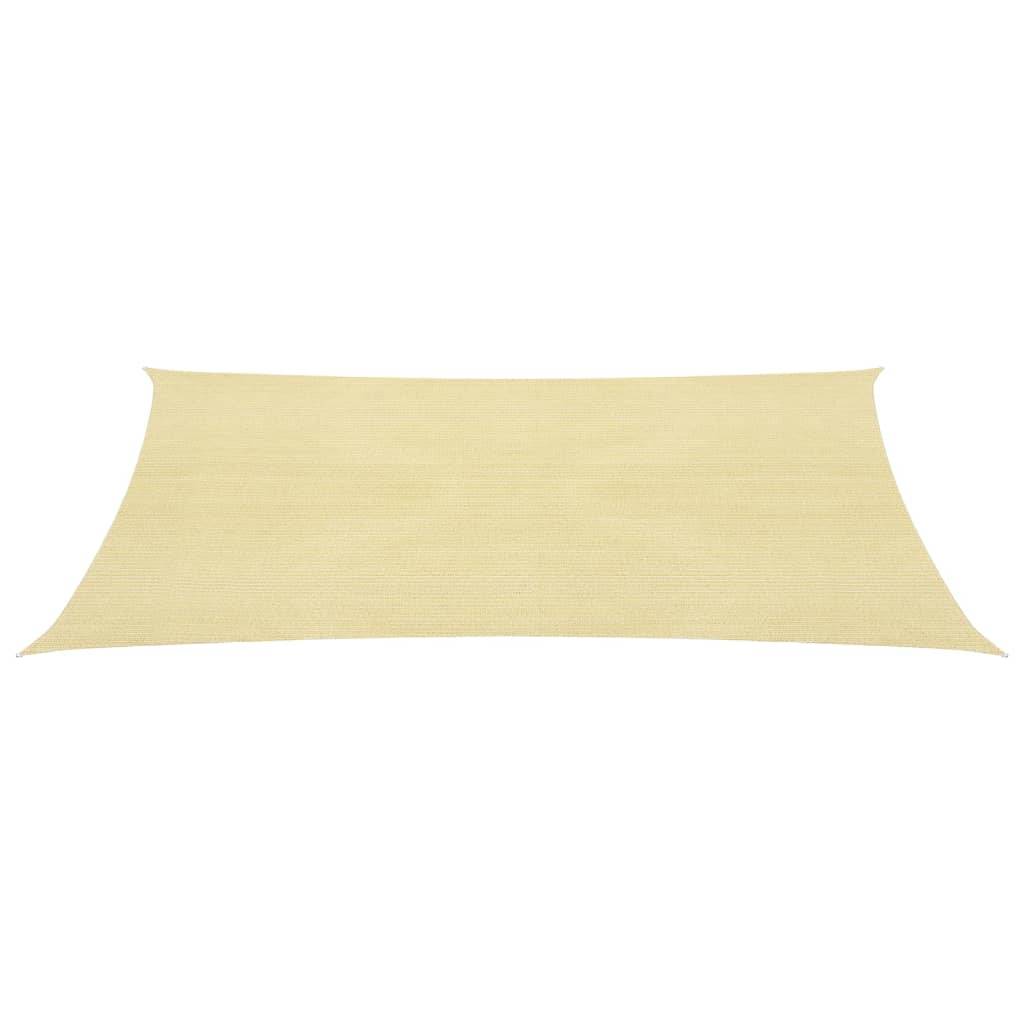 Helloshop26 - Parasol en pehd rectangulaire 4 x 6 m beige - Image 1