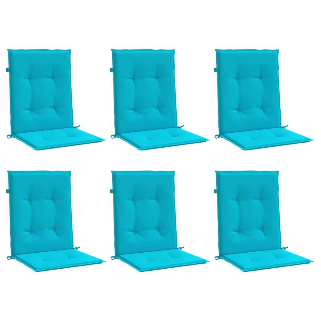 PANGIVO - Coussins de chaise à dossier bas polyester turquoise 100 x 50 x 4 cm, poids:2.9kg - PANGIVO - Image 3
