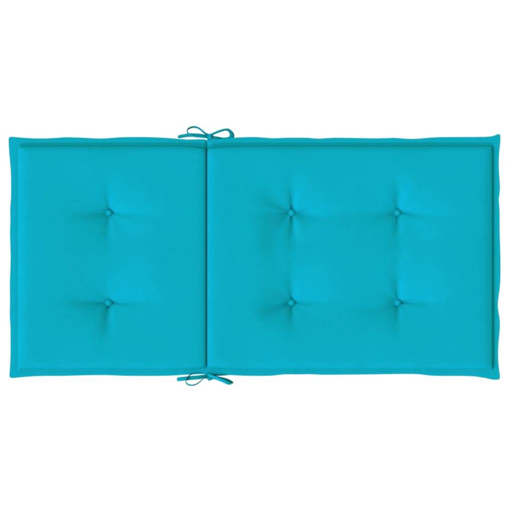 PANGIVO - Coussins de chaise à dossier bas polyester turquoise 100 x 50 x 4 cm, poids:2.9kg - PANGIVO - Image 7