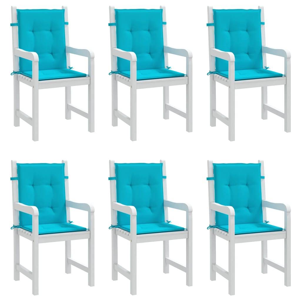 PANGIVO - Coussins de chaise à dossier bas polyester turquoise 100 x 50 x 4 cm, poids:2.9kg - PANGIVO - Image 4