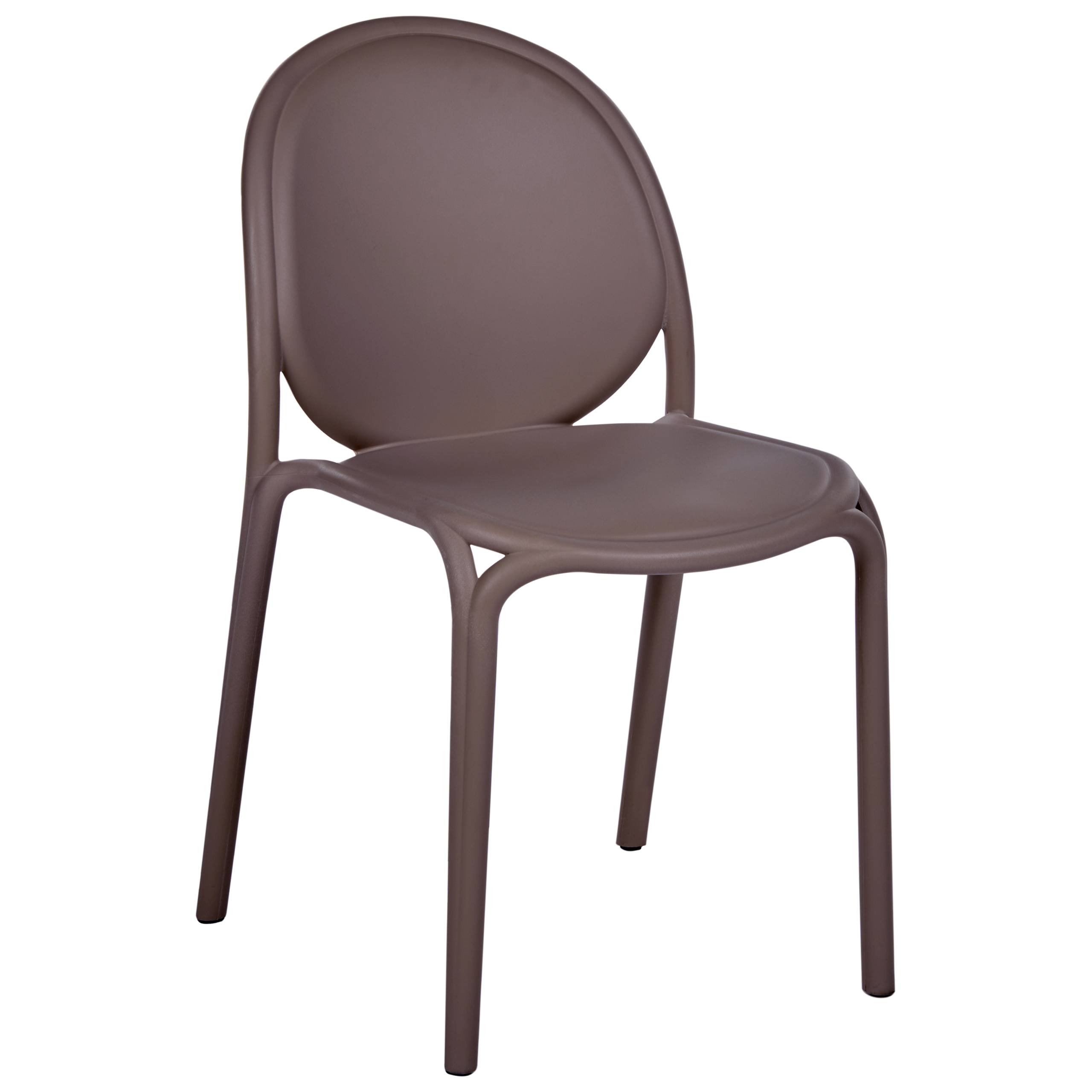Beliani - Chaise de salle à manger Polypropylène Marron BRUGNELLO - 44x47x80- Beliani - Image 4