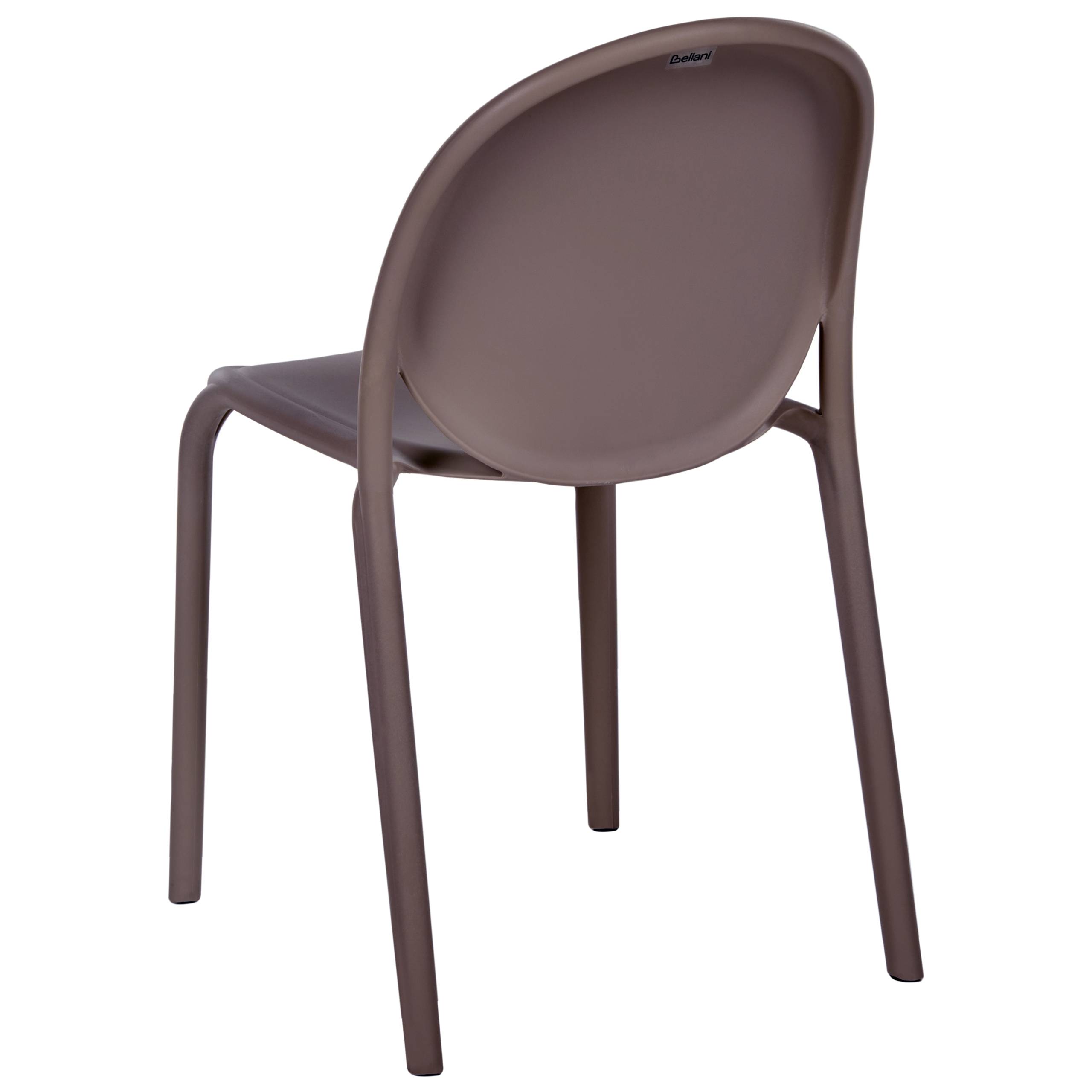 Beliani - Chaise de salle à manger Polypropylène Marron BRUGNELLO - 44x47x80- Beliani - Image 6