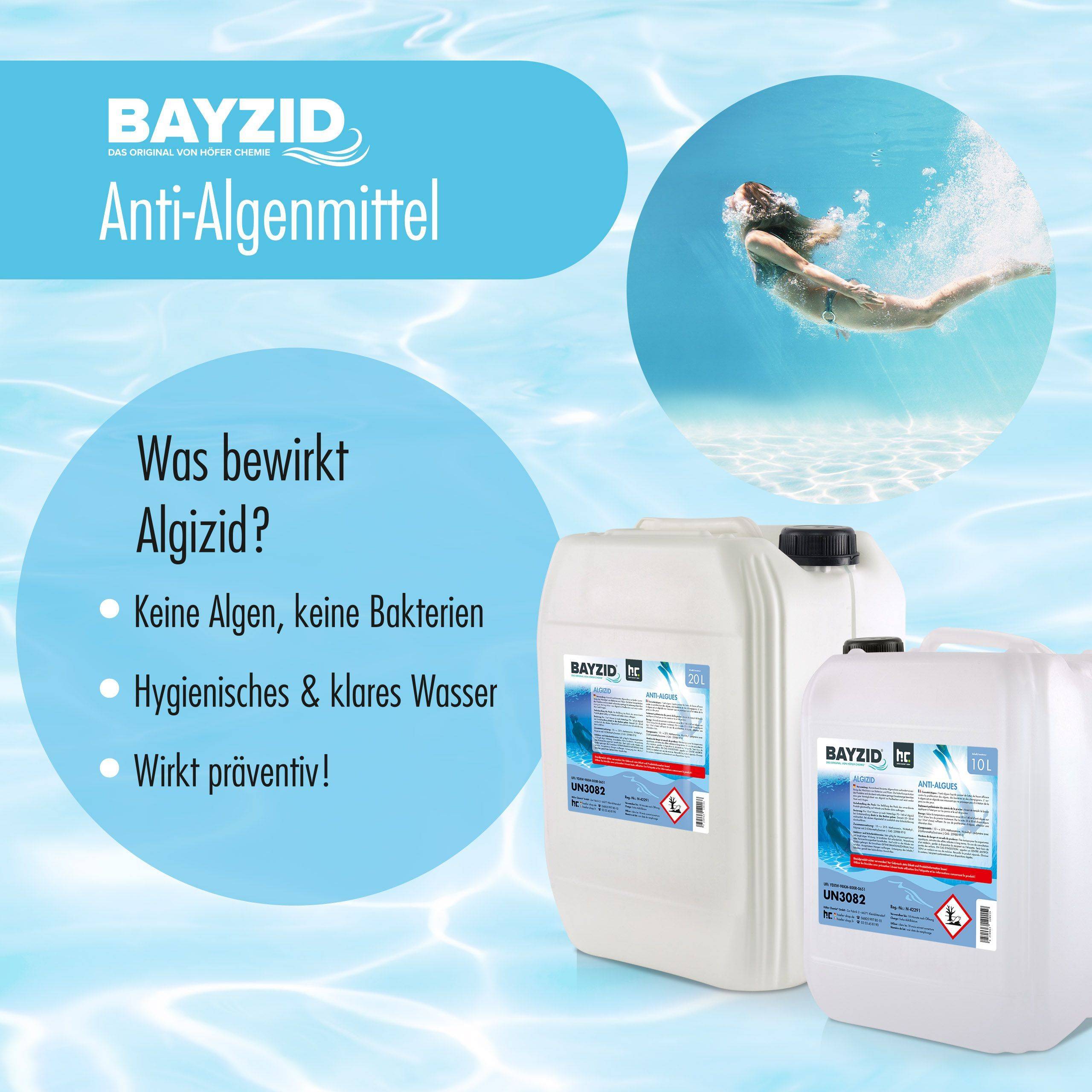 Anti-algues BAYZID® en bidon de 5 L x 4 - Image 3