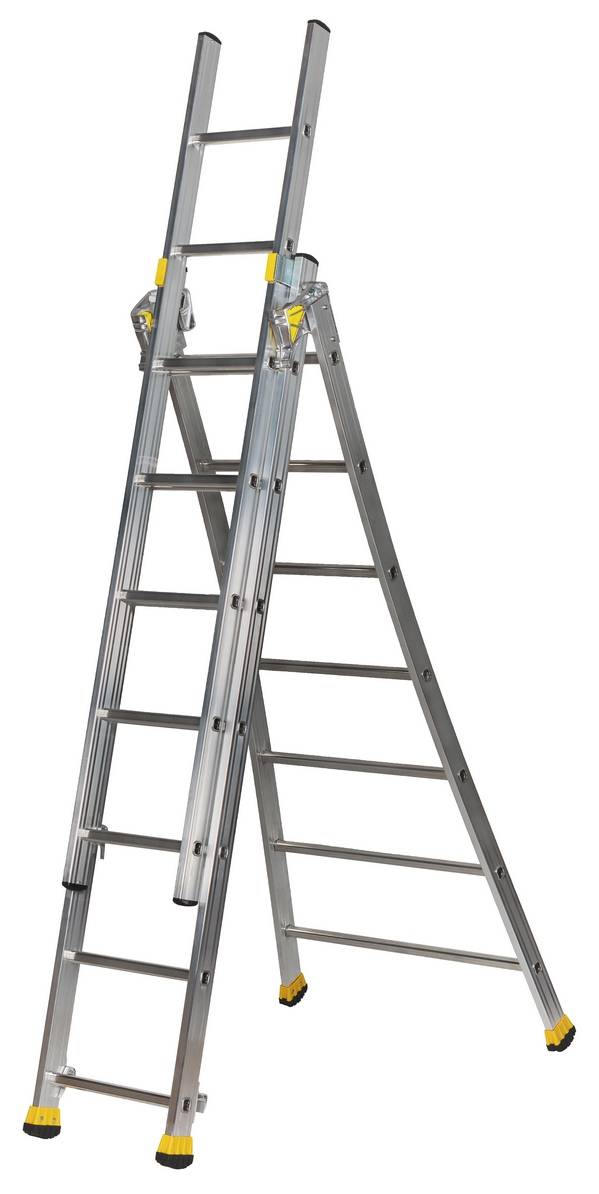 Echelle transformable 3 plans T3 2m20/4m70 - CENTAURE - Image 1