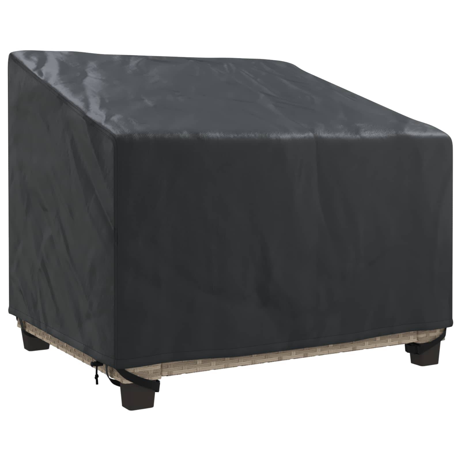 PANGIVO - Housse de chaise de jardin tissu Oxford 210D noir 96 x 79 x 74 cm - PANGIVO - Image 3