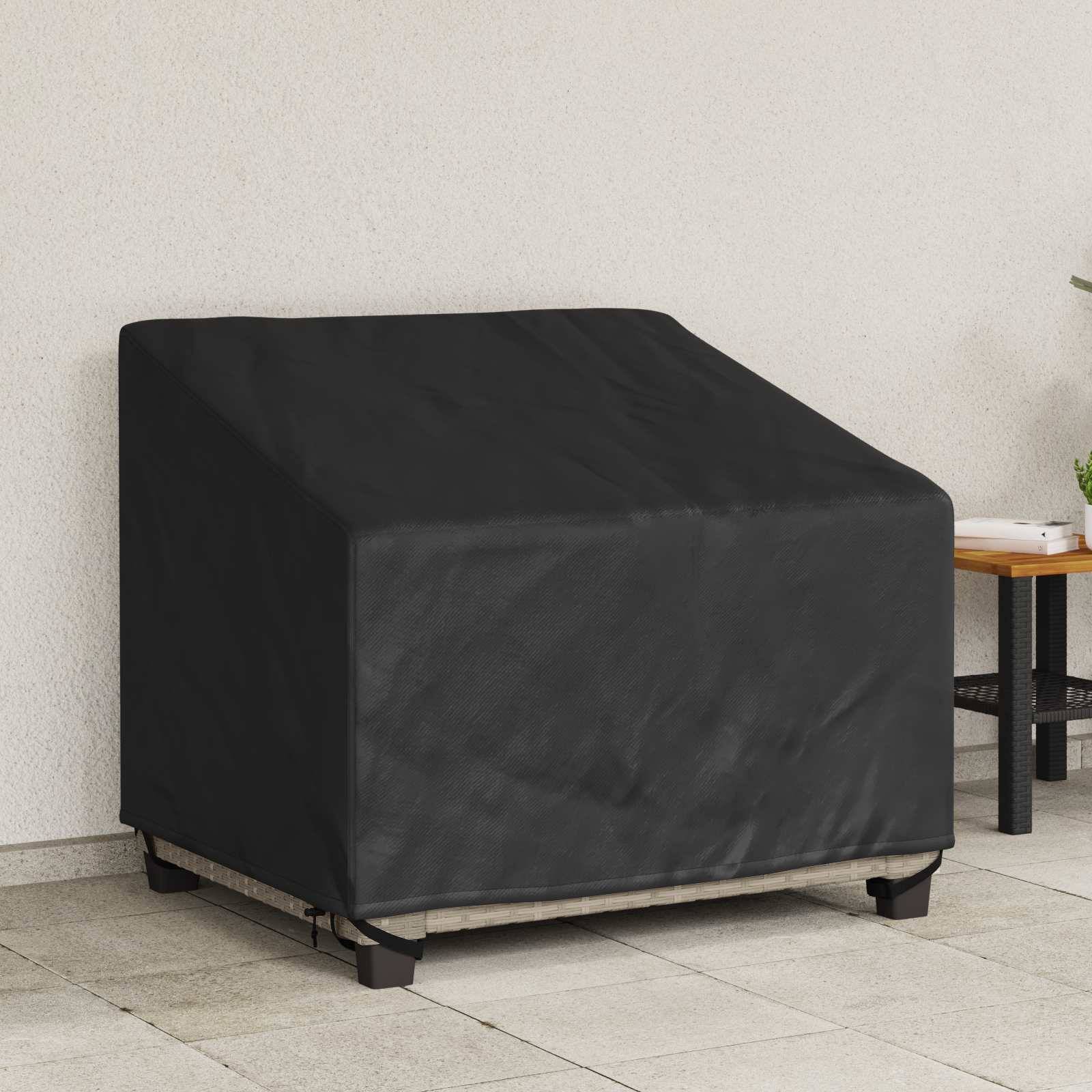 PANGIVO - Housse de chaise de jardin tissu Oxford 210D noir 96 x 79 x 74 cm - PANGIVO - Image 1