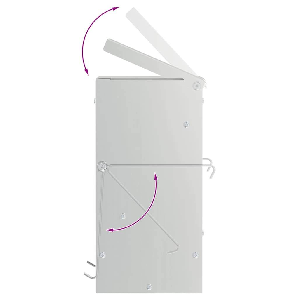 Nourrisseur Rongeur Acier Galvanisé 3kg Fixation Facile Argent - ComfortXL Outdoor Living - Image 5