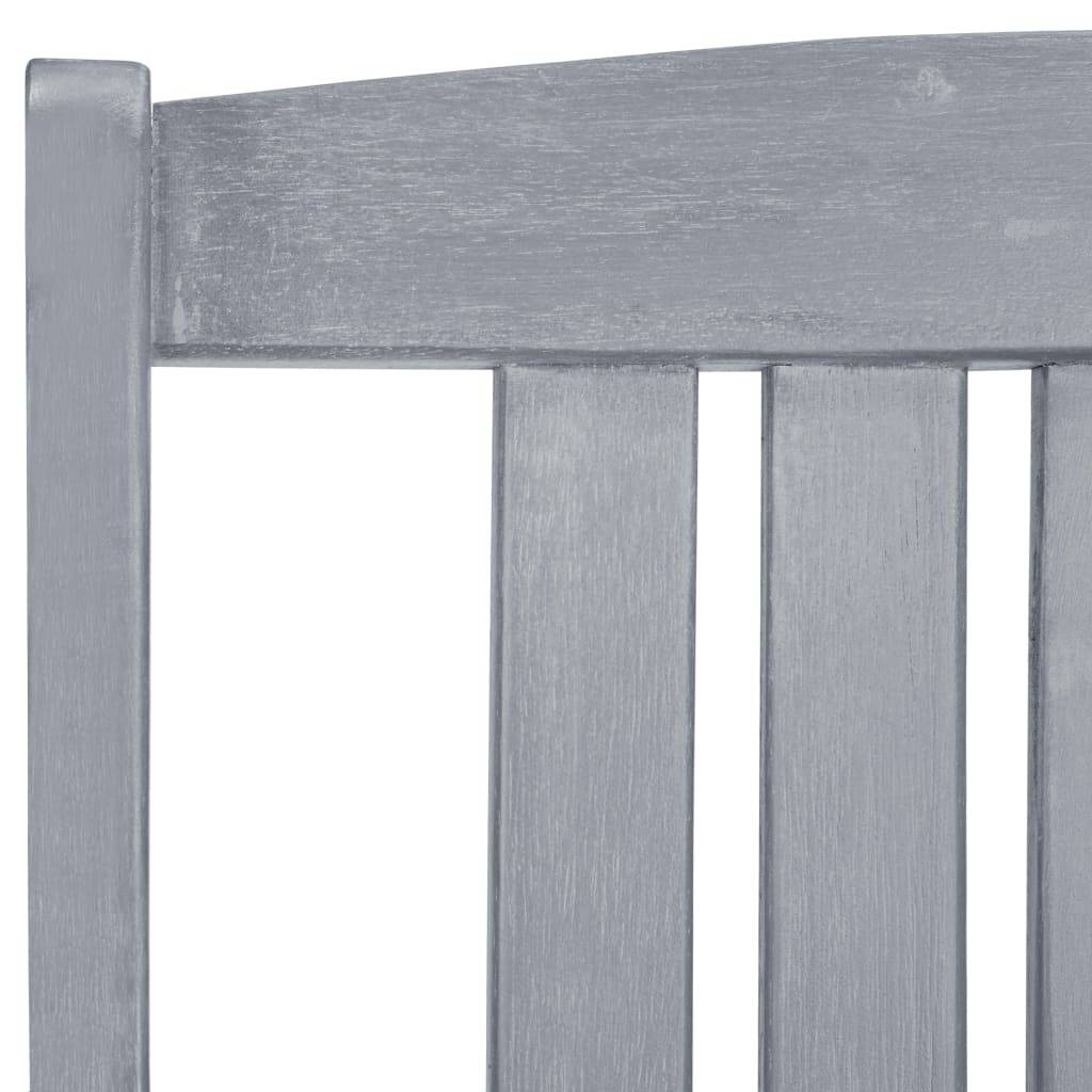 Vidaxl - Chaises de jardin lot de 2 Gris Bois solide d'acacia vidaXL 45944 - Image 5