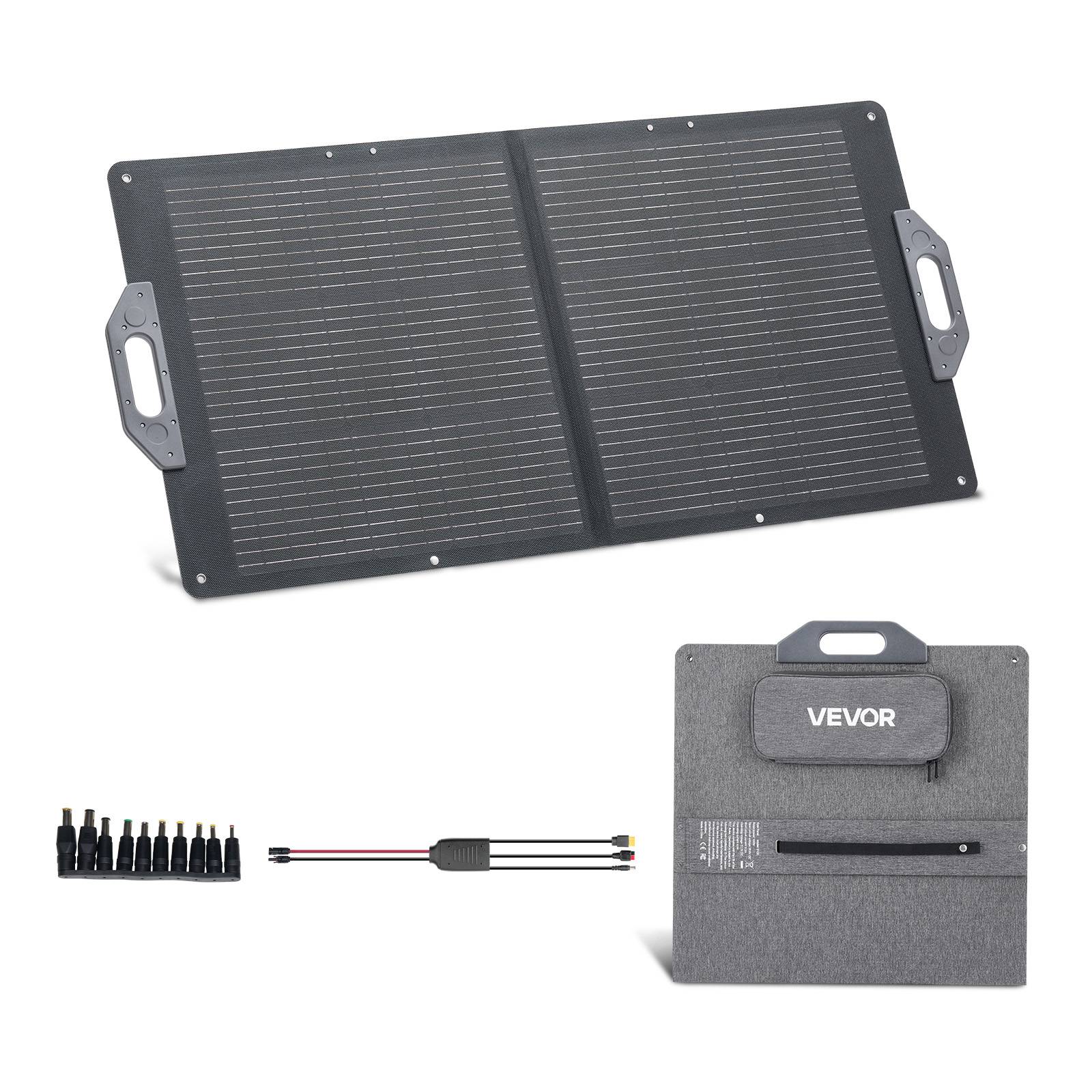 Vevor - VEVOR Panneau Solaire Portable Chargeur Solaire Pliable Monocristallin 100 W - Image 1