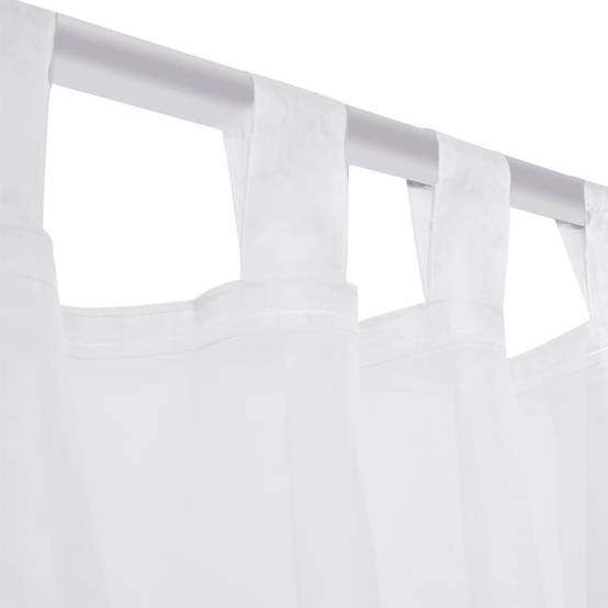 Rideau fin - Panneau de rideau Blanc 140x245 cm 2 pcs - Image 5