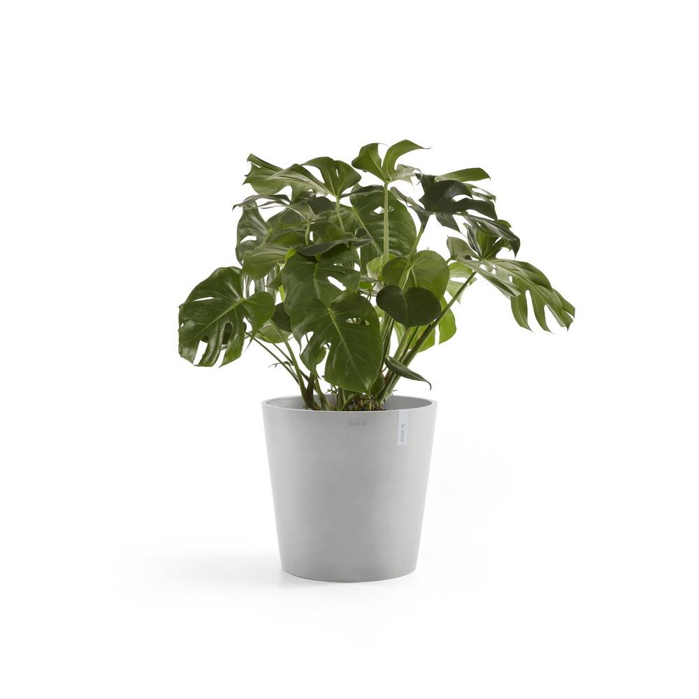 Ecopots - Pot Rond Amsterdam 50 Blanc Gris - Ø 50 x H. 43,8 cm - 62 L ECOPOTS - Image 2