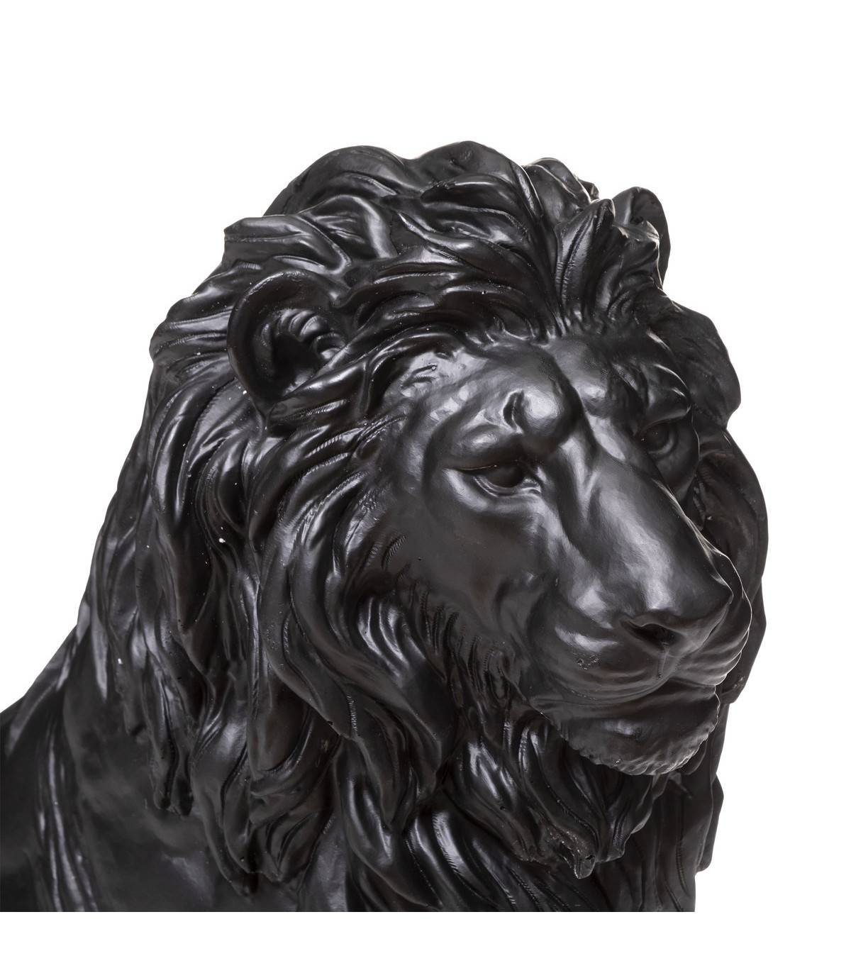 Objet déco Lion en magnésie 68 x 37 x 80 cm intérieur ou extérieur - Image 2