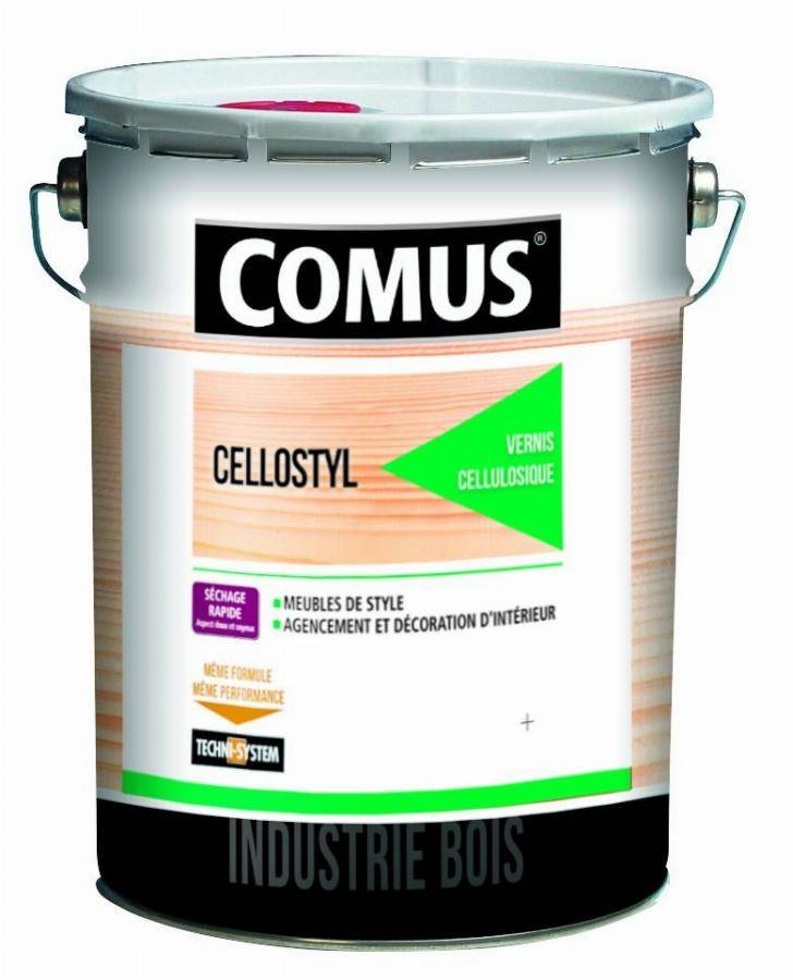 Vernis de finition bi-couche 2041 Cellulostyl COMUS - Sat40 - 5 L - 7748