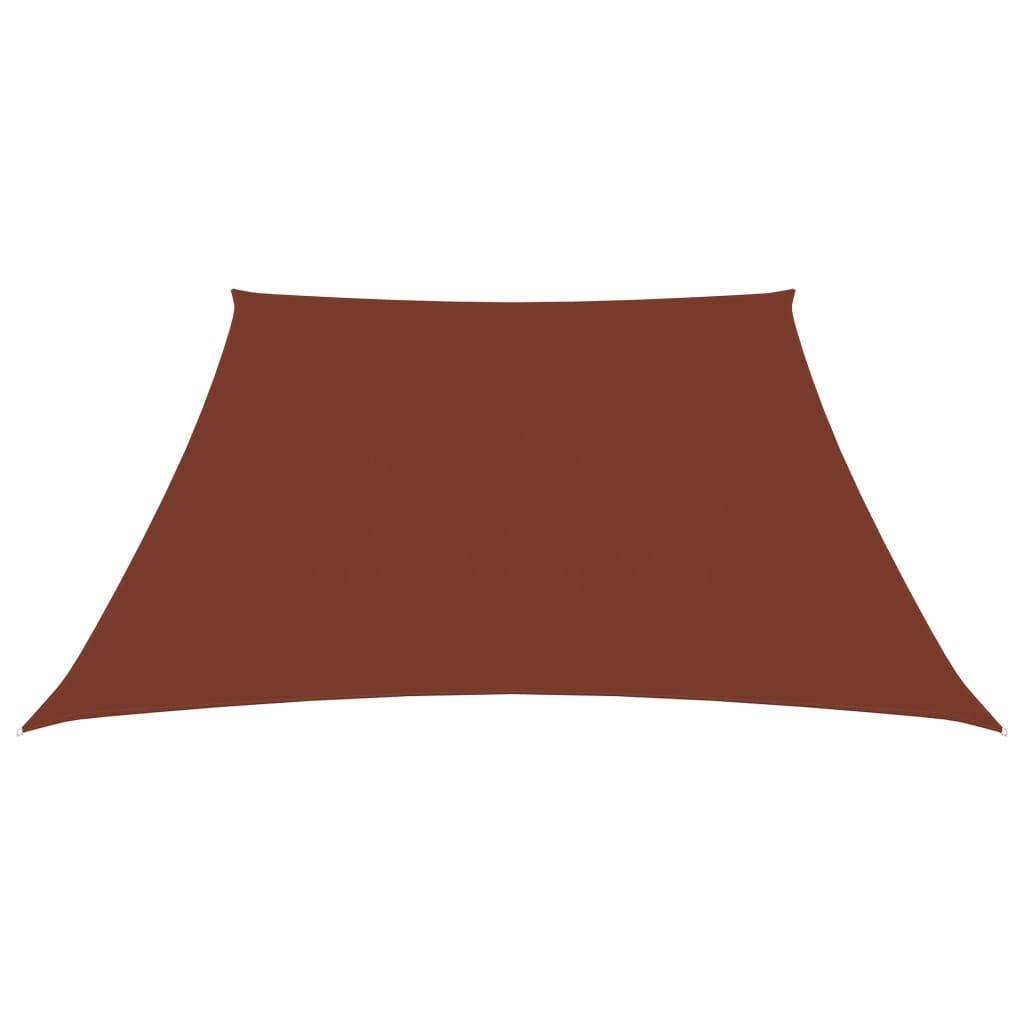 Helloshop26 - Voile toile d'ombrage parasol tissu oxford trapèze 3/4 x 3 m terre cuite - Image 1