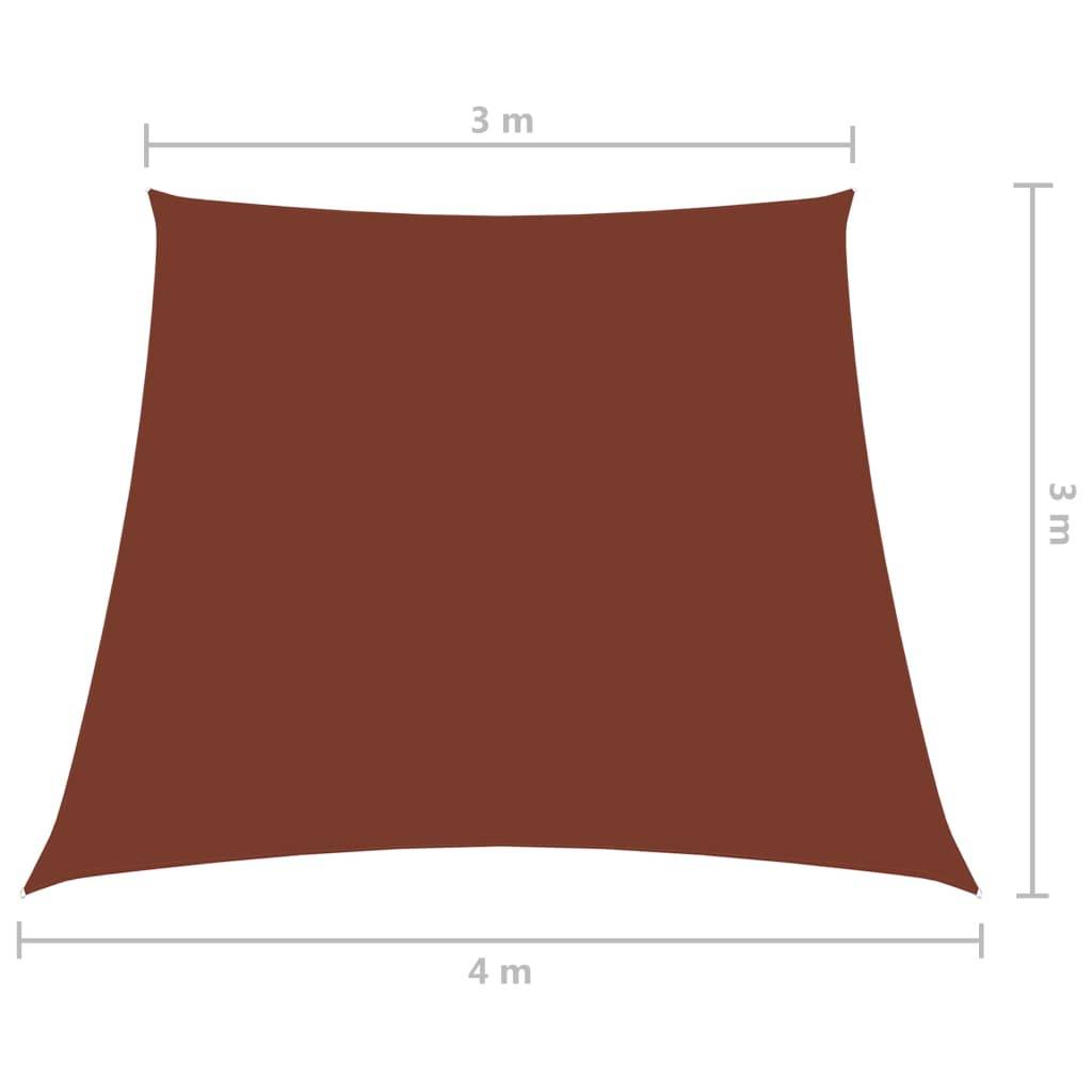 Helloshop26 - Voile toile d'ombrage parasol tissu oxford trapèze 3/4 x 3 m terre cuite - Image 6