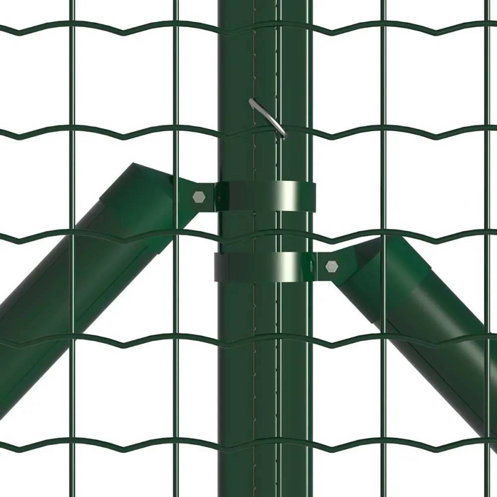Kit complet 40 m de rouleaux grillage soudé PVC - Maille 50x50mm - Fil 3mm - Hauteur 1,20 m - Image 2