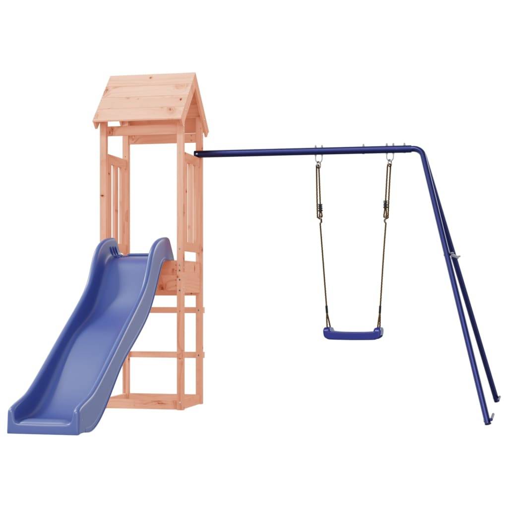 Helloshop26 - Aire de jeux d'extérieur balançoires toboggan portiques robuste jeux jardin 238 x 321 x 207 cm bois massif de douglas - Image 2