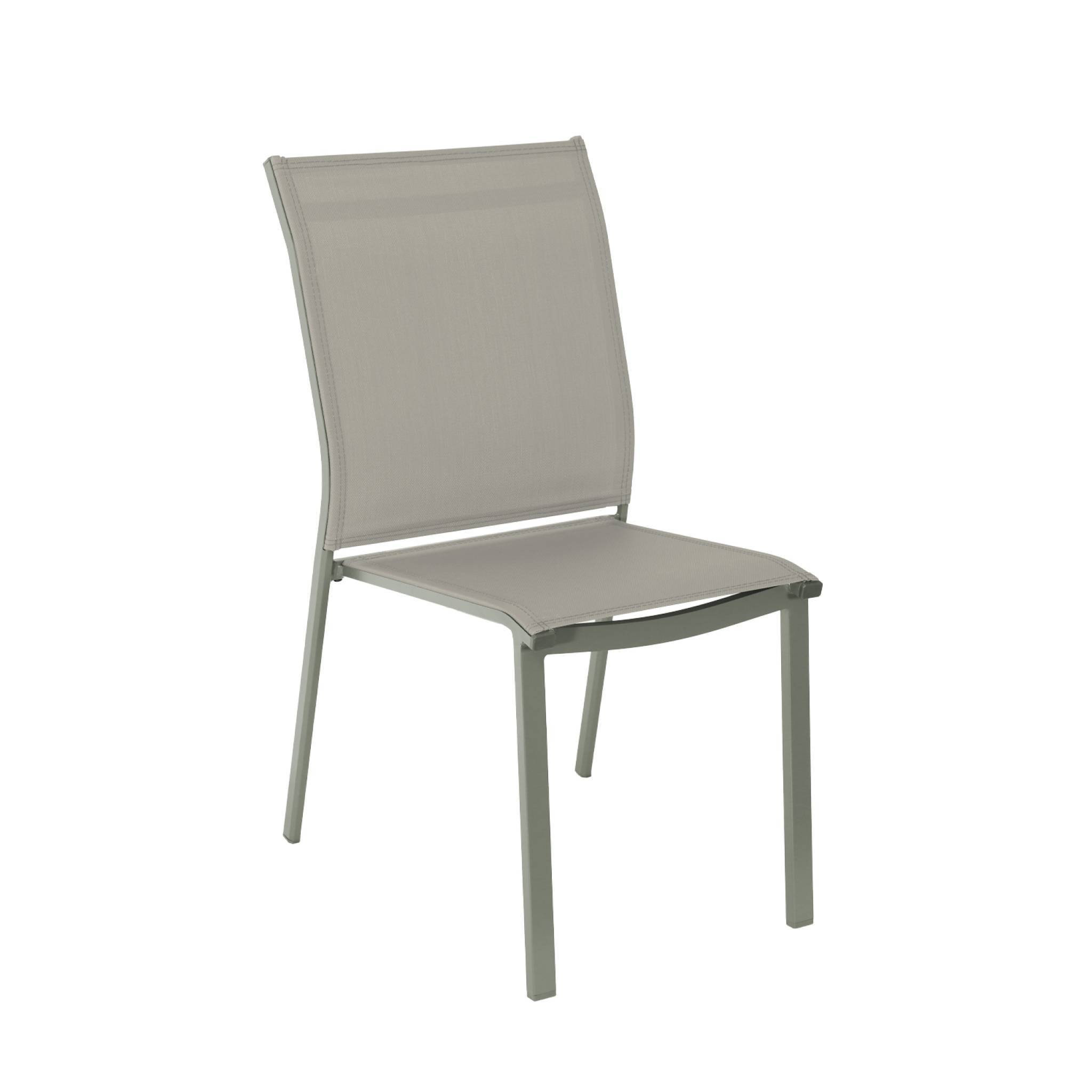 Table de jardin bois d'acacia et aluminium + 8 assises kaki - Eldora + Buffalo | sweeek - Image 3