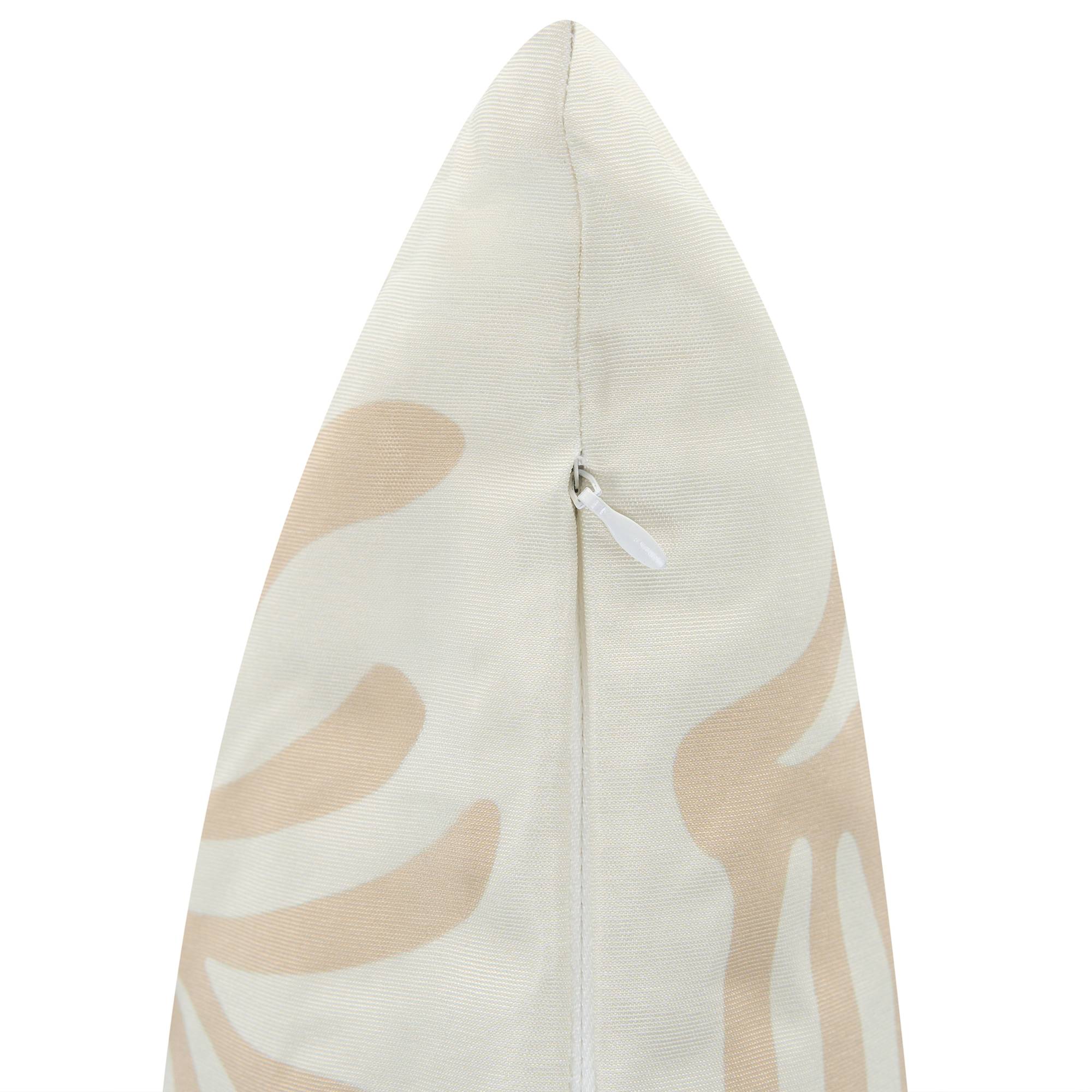 Beliani - Coussin d'extérieur Polyester Beige clair ALISMA - 45x45x10- Beliani - Image 5