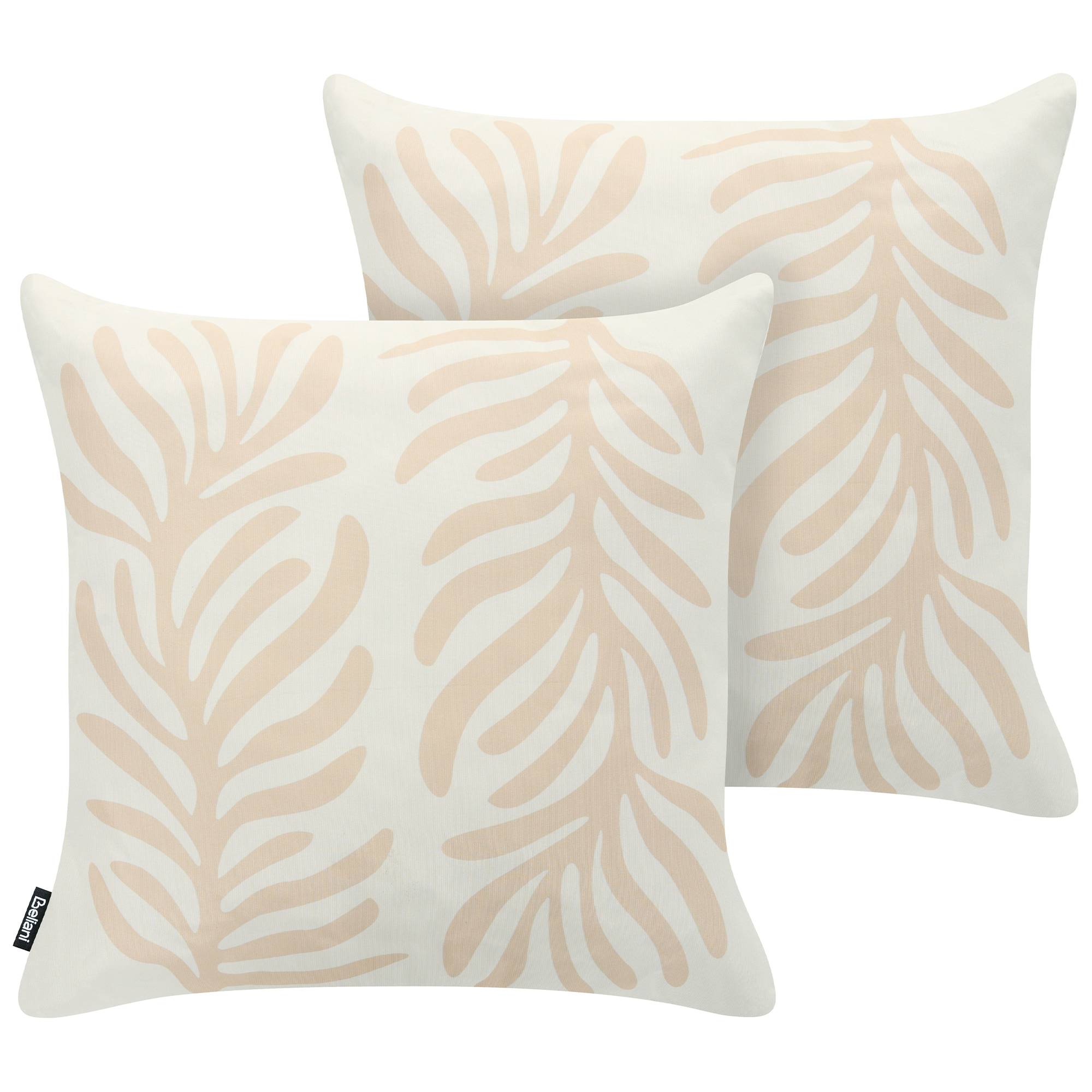 Beliani - Coussin d'extérieur Polyester Beige clair ALISMA - 45x45x10- Beliani - Image 2
