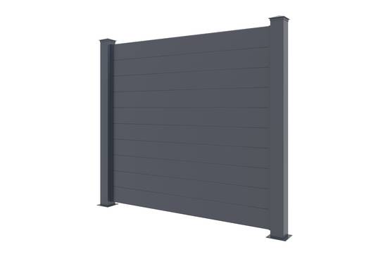 Casanoov Lot de 10 panneaux de clôture aluminium NIESEN H.170 cm - Kit complet 19m - Image 3