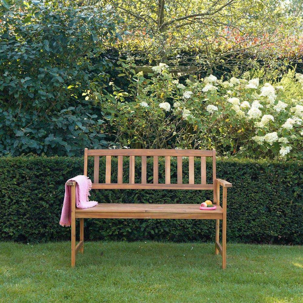 Banc de jardin en acacia massif Sunna - Image 2