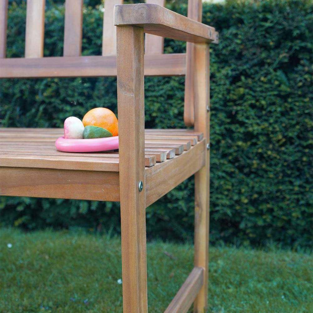 Banc de jardin en acacia massif Sunna - Image 4