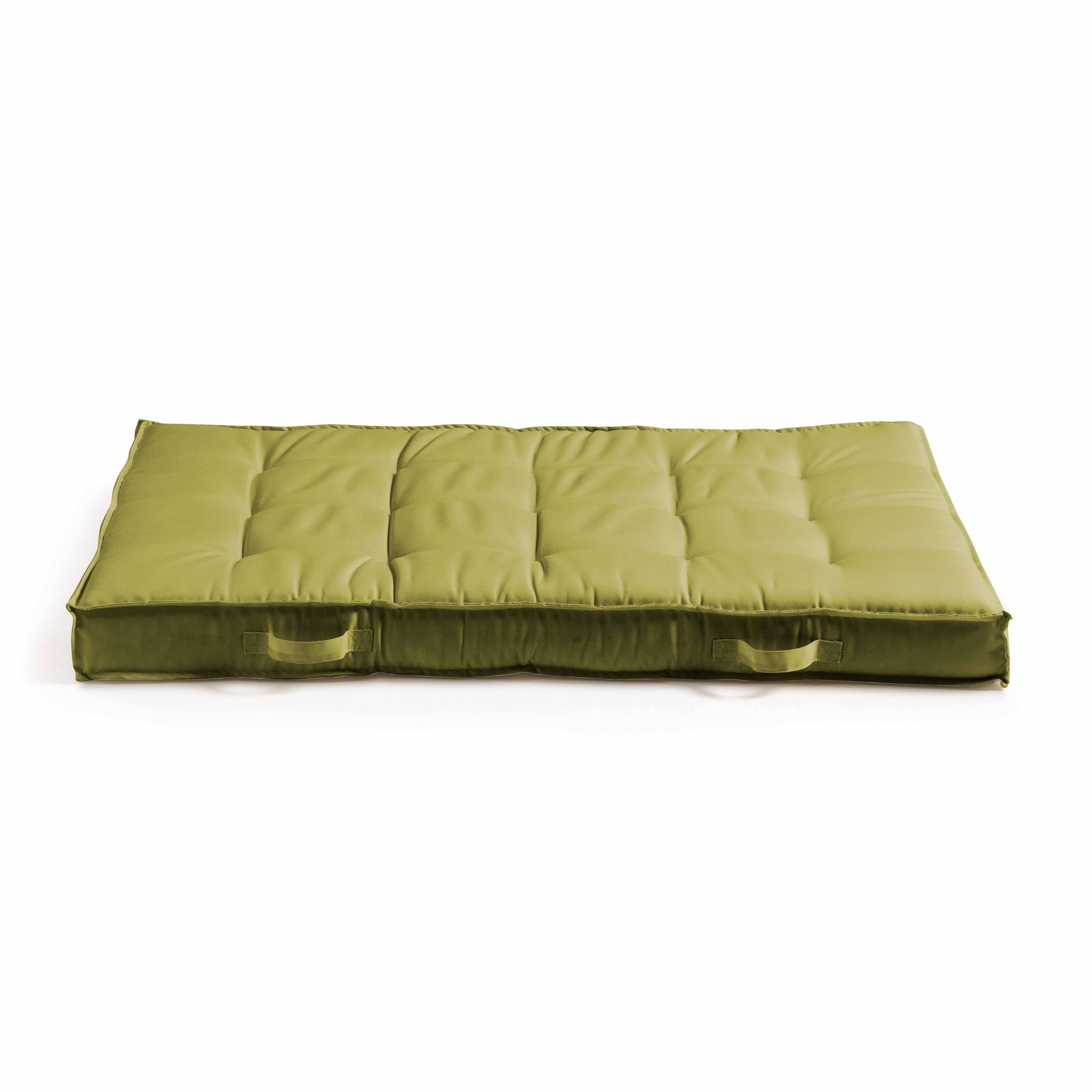 Oviala - Pack salon de jardin palettes et cousinage vert kaki Cuzco - Oviala - Image 2