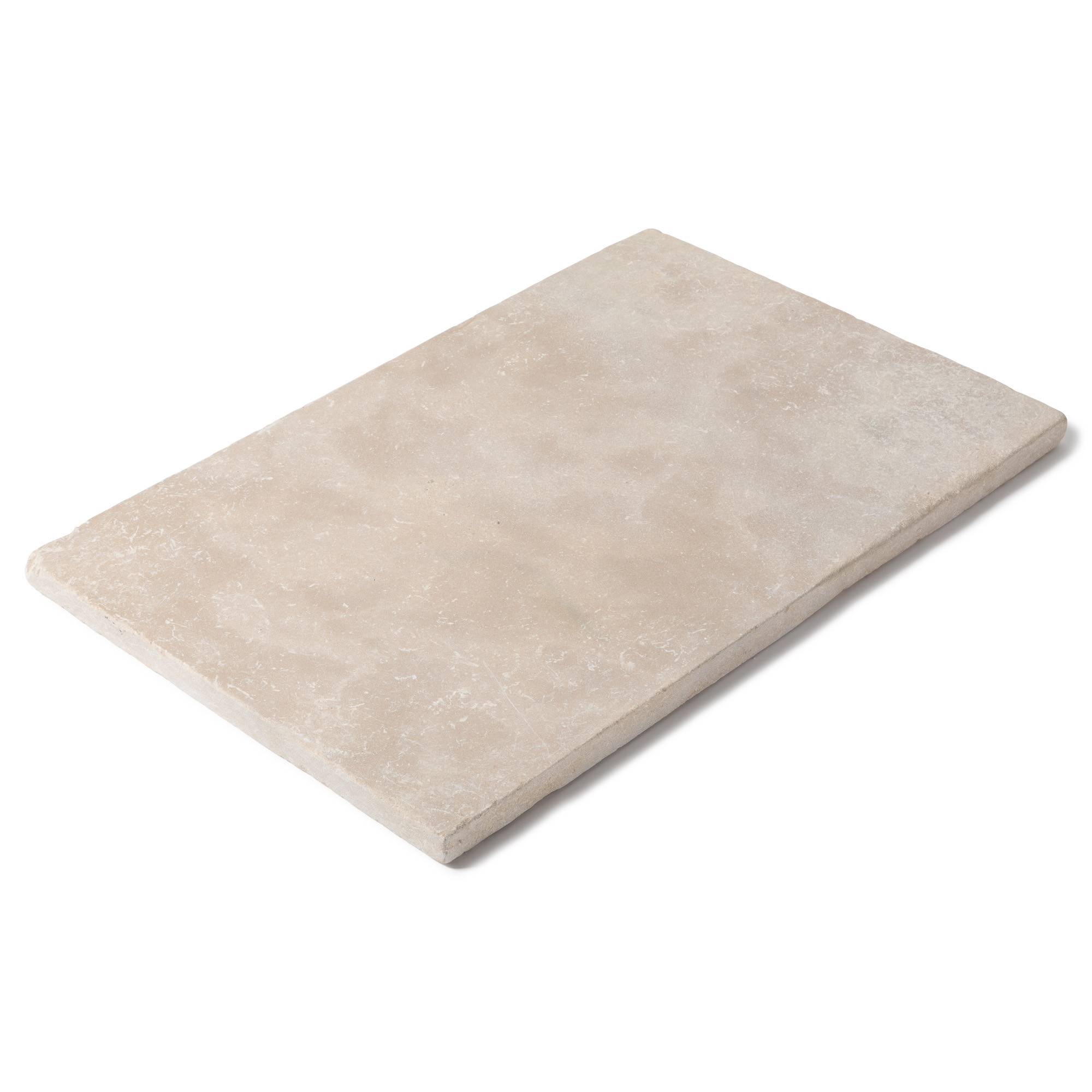 RO'MA Nature - Margelle de piscine Pierre de l'Atlas Beige 75x50x3 cm Bord Droit (à l'unité) - RO'MA NATURE - Image 1