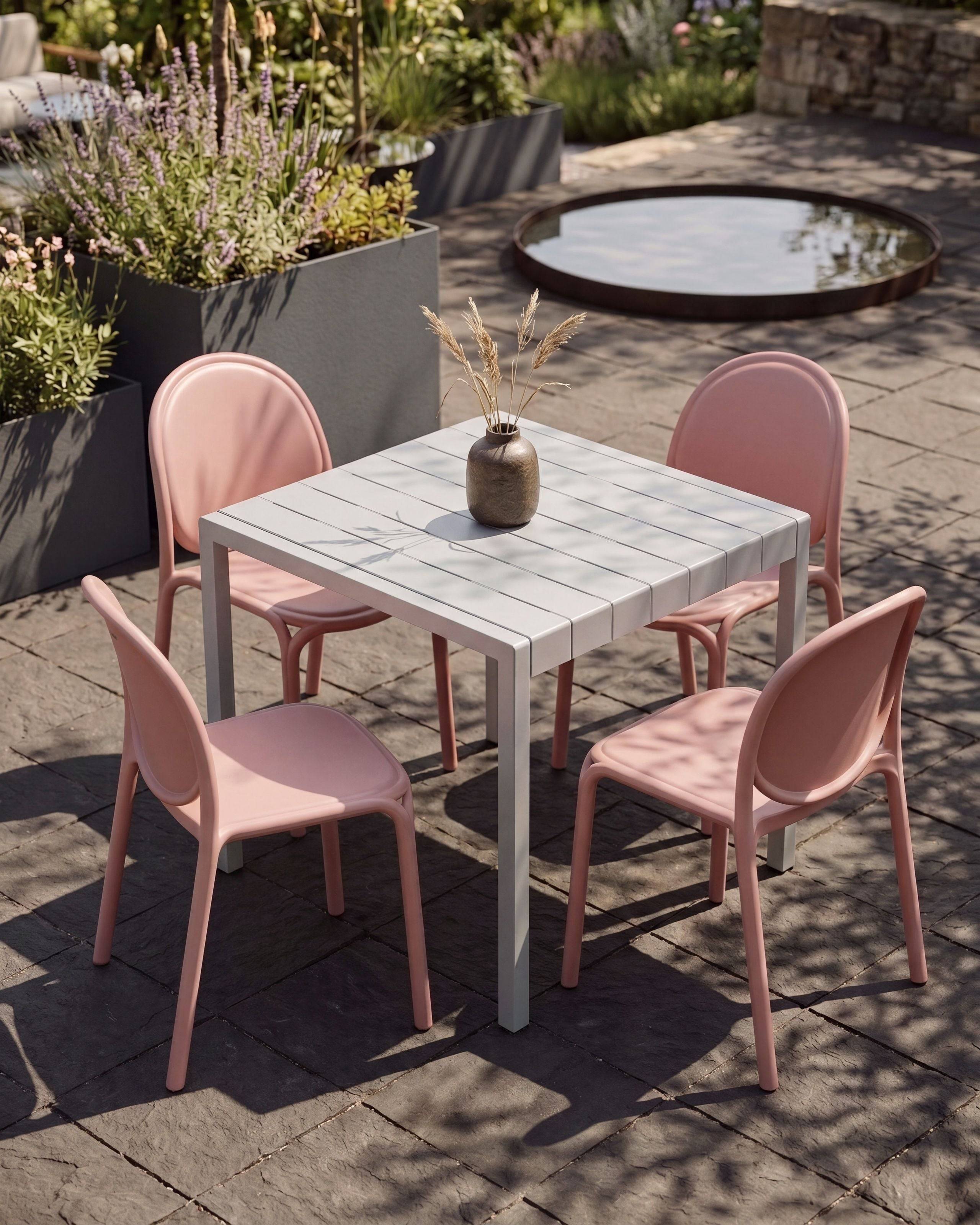 Beliani - Chaise de salle à manger Polypropylène Rose BRUGNELLO - 44x47x80- Beliani - Image 1