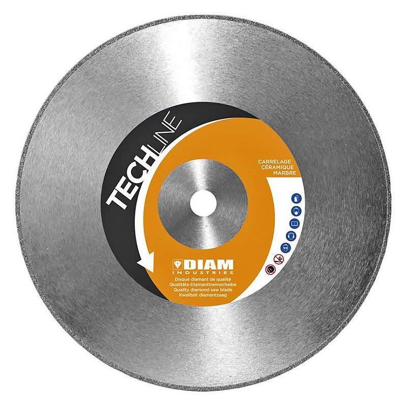 Disque DIAM INDUSTRIES MS70 Gamme Carrelage, Céramique, Marbre Spécial PVC - taille Ø 115mm - DIAM INDUSTRIES