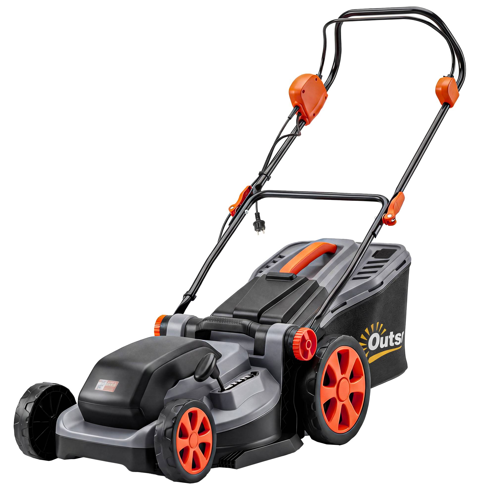Tondeuse électrique 1800W fonction mulching 40cm gris clair - Image 1