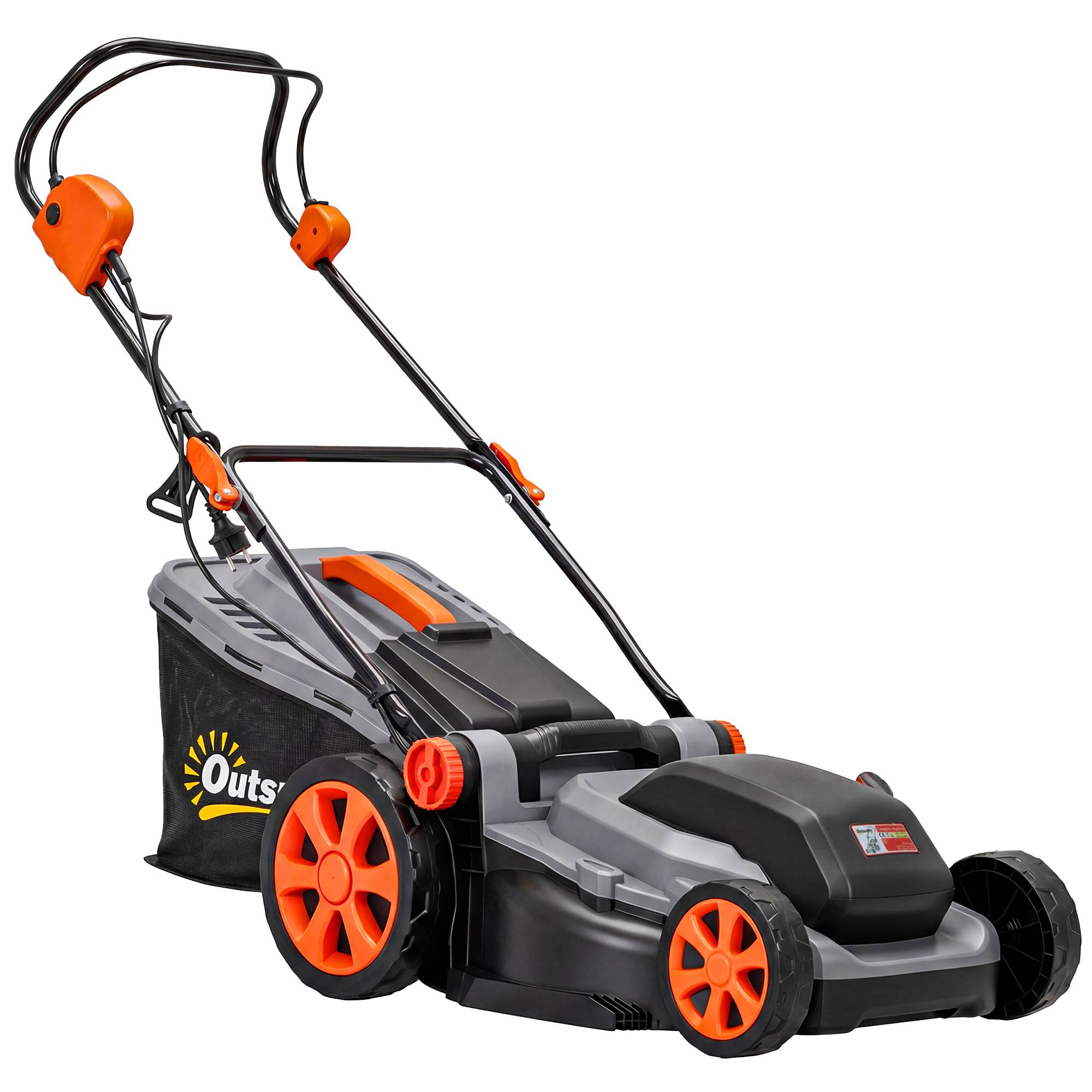 Tondeuse électrique 1800W fonction mulching 40cm gris clair - Image 2