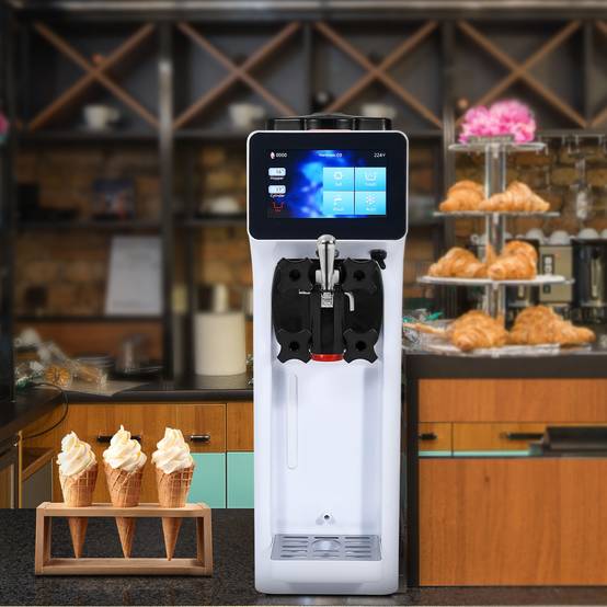 VEVOR Machine à glace italienne 10 L/h 900W, 1 saveur, trémie inox 4L, pré-refroidissement auto, écran tactile. - Image 8
