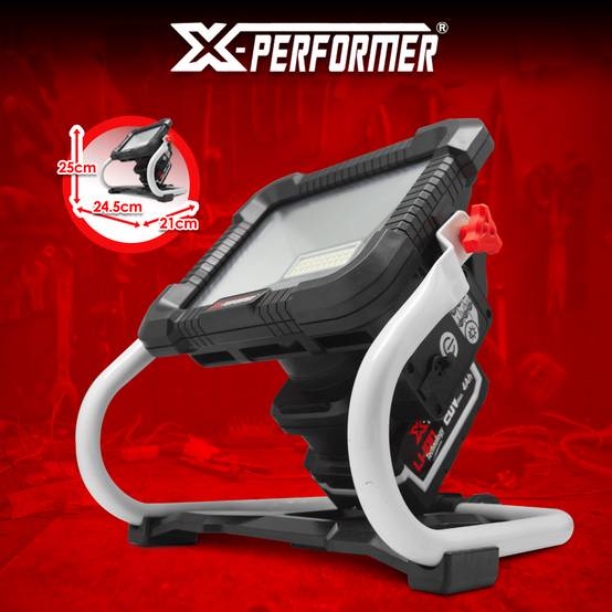 Projecteur de chantier rechargeable 20V avec batterie 4Ah - X Performer - Image 3