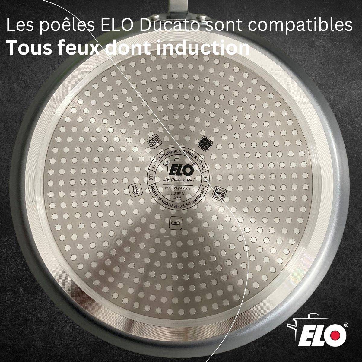 Set de 1 poêle de cuisson 26 cm en aluminium avec 2 ustensiles de cuisine sans PFAS Elo Ducato - Image 5